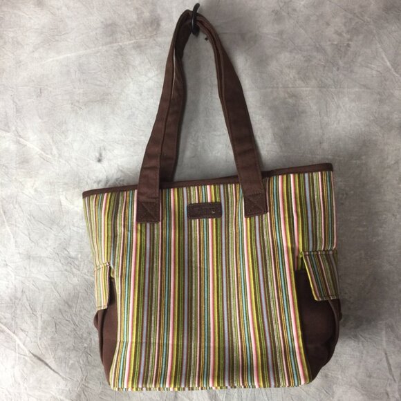 Longaberger Homestead Bag and Wallet Striped Tote and Wallet Matching Set - Picture 14 of 14